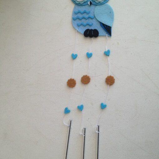 Μπομπονιέρα Βάπτισης Κουκουβάγια Μελωδός Από Τσόχα