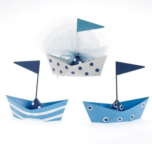 Μπομπονιέρες Μεταλλικά Καραβάκια