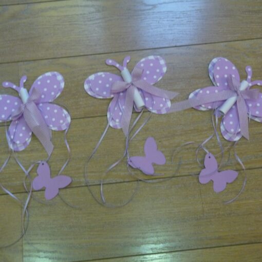 Προσκλητήριο Κοπτικό Πεταλούδα Με Πάπυρο Και Κορδέλες