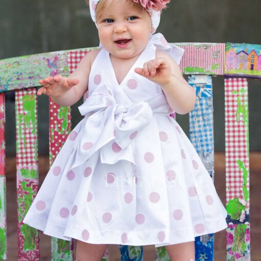 Βαμβακερό Φορεματάκι Με Ροζ Πουά.Cat In The Hat