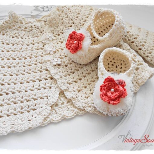 Πλεκτά Χειροποίητα Παπούτσια Με Πάτο Από Δέρμα