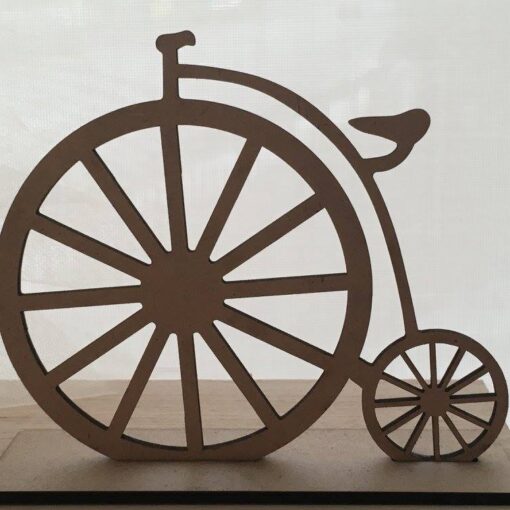 Μπομπονιέρα Ξύλινο Ποδήλατο Με Βάση