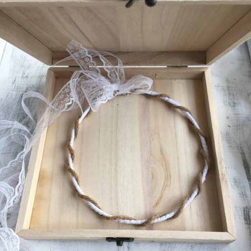 Στεφανοθήκη Από Φυσικό Ξύλο