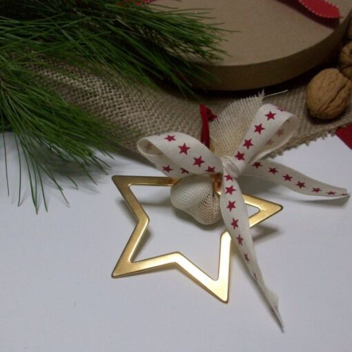 Μπομπονιέρα Χριστουγέννων Μεταλλικό Αστέρι