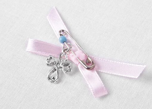 Μαρτυρικό Σταυρουδάκι Με Ροζ Κορδελάκι