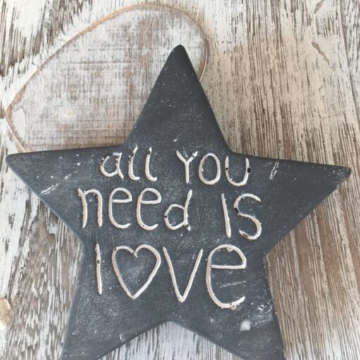 Μπομπονιέρα Αστέρι Πέτρινο Με Ευχή