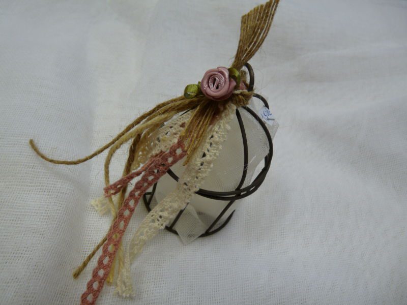 Μπομπονιέρα Γάμου Μεταλλικό κλουβί - Image 2