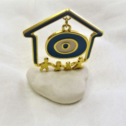 Μπομπονιέρα Βάπτισης Σπιτάκι Μάτι Σε Πέτρα