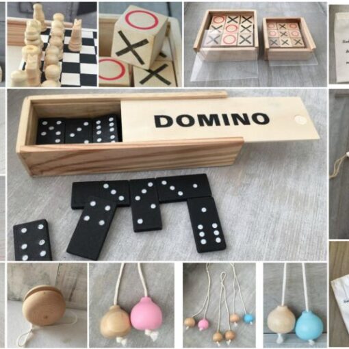 Μπομπονιέρες Βάπτισης Ξύλινο παιχνίδι Domino