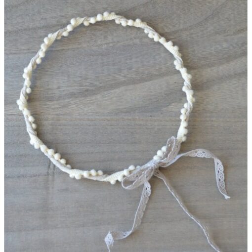 Στέφανα Γάμου Με Δαντέλα Και Πον Πον