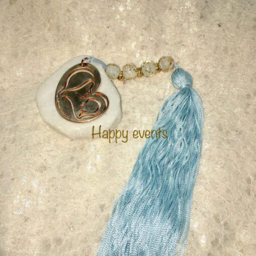 Μπομπονιέρα Μεταλλική Μαντόνα Σε Πέτρα