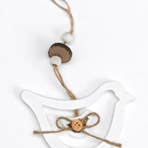 Ξύλινο Διακοσμητικό πουλάκι 208-8037-62-ΜΠ