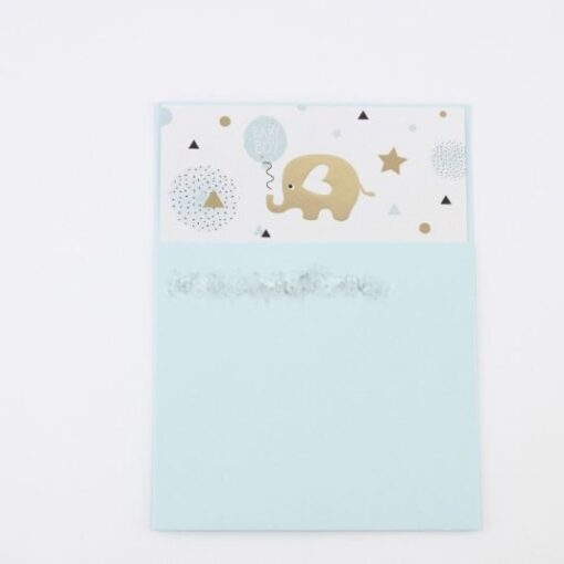 Προσκλητήριο Βάπτισης Ελεφαντάκι Α1750
