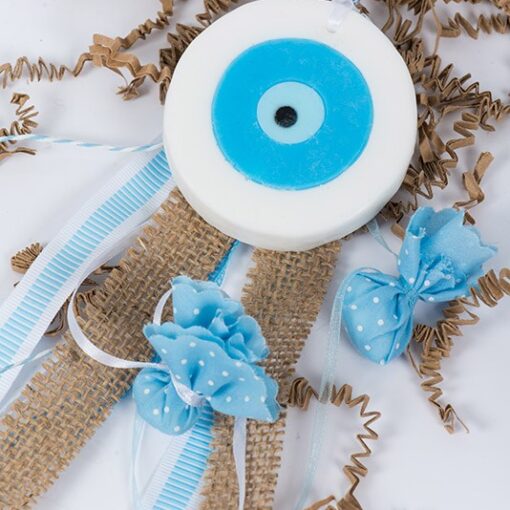 Μπομπονιέρα Σαπούνι Μάτι Σιέλ