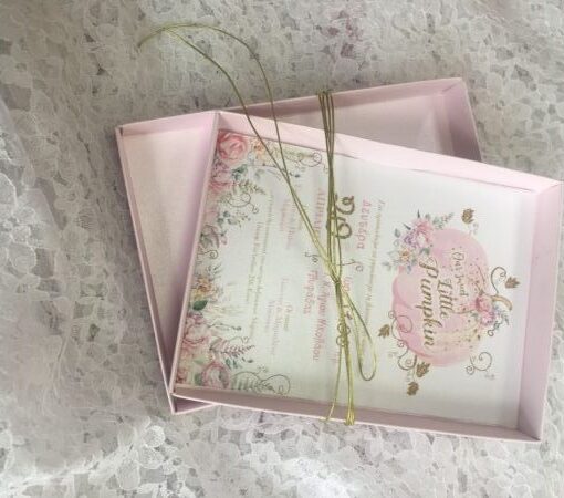 Προσκλητήριο Βάπτισης Pumkin Σε κουτί