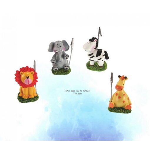 Μπομπονιέρα Βάπτισης Ζωάκια Κλιπ