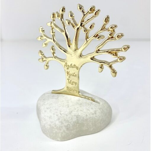 Δέντρο Ζωής Με Ευχές Πάνω Σε Πέτρα