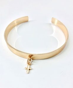 Μαρτυρικό Βραχιόλι Χειροπαίδα Με Σταυρό