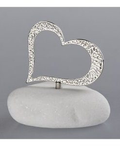 Μπομπονιέρα Γάμου Καρδιά Σε Πέτρα