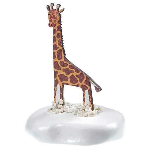 Μπομπονιέρα Βάπτισης Καμηλοπάρδαλη Σε Βραχάκι