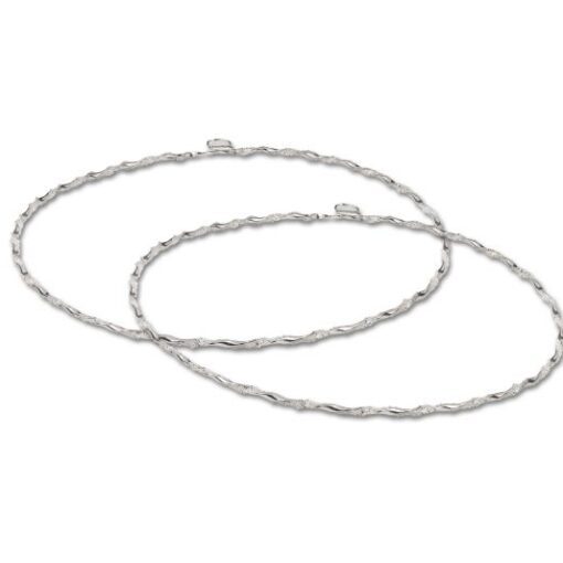 Επάργυρα Στέφανα Με Crystal Fabric.