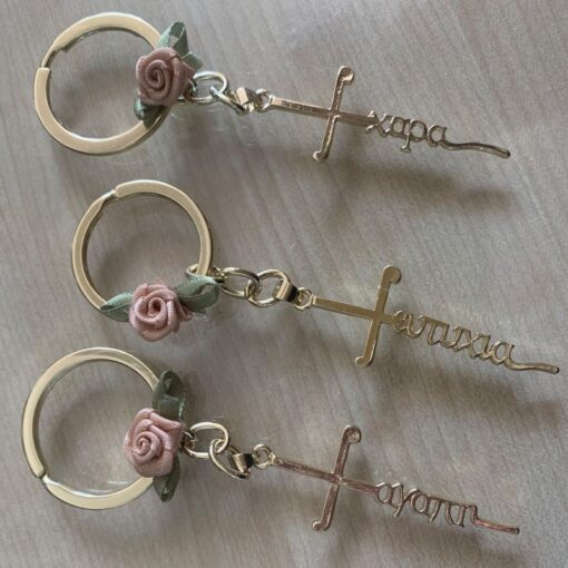 Μαρτυρικό Μπρελόκ Με Ευχές Και Λουλούδι 085