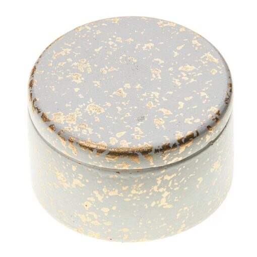 Μπομπονιέρα Μπιζουτιέρα λευκό χρυσό