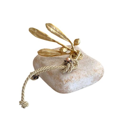 Μπομπονιέρα Βότσαλο Με Ελιά