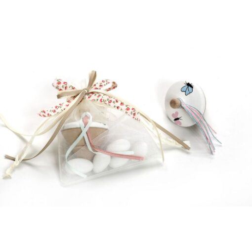 Μπομπονιέρα Σβούρα Με Σχέδιο Πεταλούδα