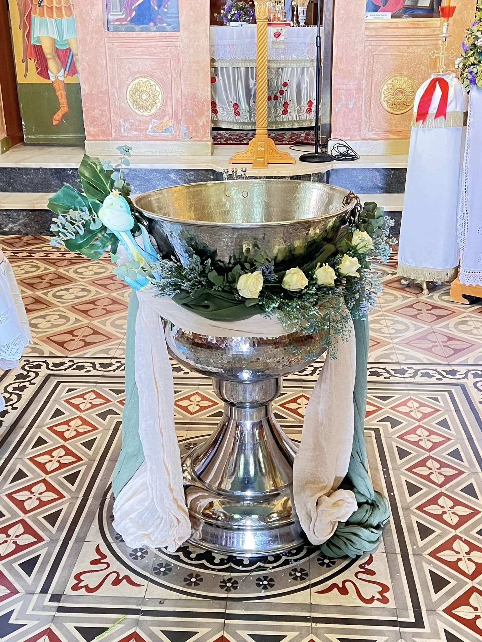 βάπτιση δεινοσαυράκια-ζωοδόχος-πηγή-Αγκίστρι